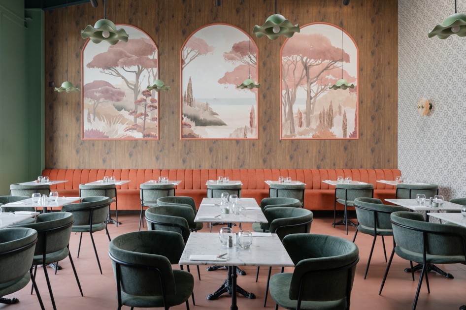 agencement restaurant orange
