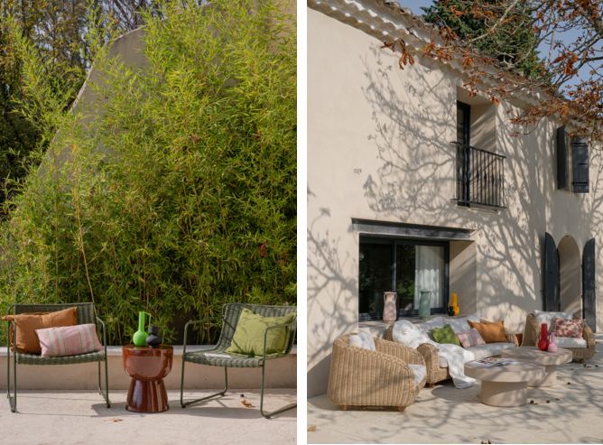 decoration terrasse orange